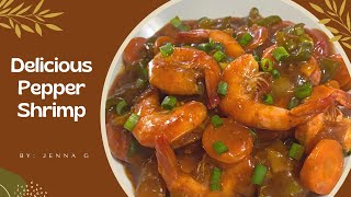 DELICIOUS Pepper Shrimp Recipe | Chinese Inspired | Caribbean Cooking | Cooking with Jenna G