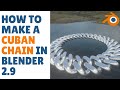 How to make a Cuban chain in blender