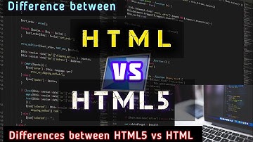HTML VS HTML5 Difference between HTML5 vs HTML #computerscience