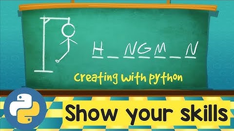 Hangman Game in Python Tutorial #python #gameprogrammer