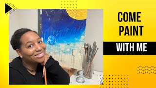Studio Vlog [ How I Make Cosmic 3D Paintings | Behind The Scenes]
