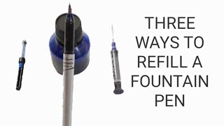 How to fill ink in a fountain pen using ink converter || Best ways to refill a fountain pen