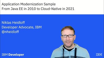 Application Modernization Sample - From Java EE (2010) to Cloud-Native (2021)