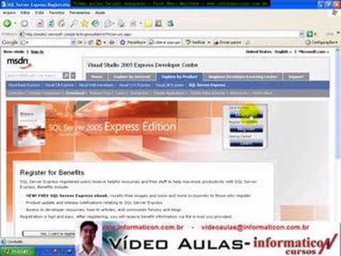 Aula 1327 banco de dados SQL-SQLServer 2005 Baixando