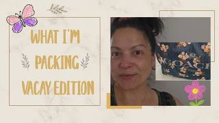 What I am packing and bringing on board travel