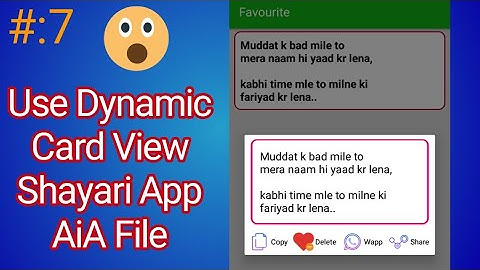 #7Shayari App Aia File Kodular By Technical Guruji Pakistan 💪💪💪