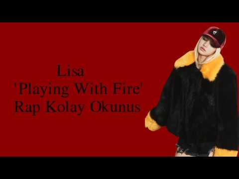 Lisa 'Playing With Fire' Rap Kolay Okunuş (Easy Lyrics)