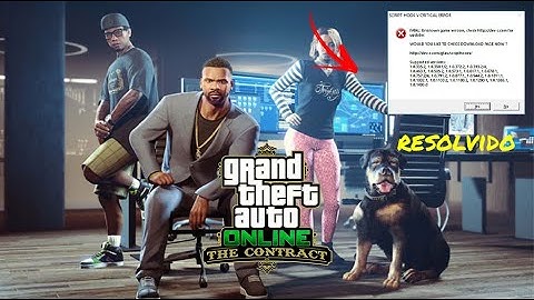 COMO JOGAR COM MODS APÓS A ATUALIZAÇÃO DA DLC THE CONTRACT - Script Hook V Critical Error