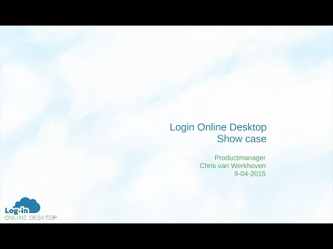 Login Online Desktop webinar recording 9 april 2015