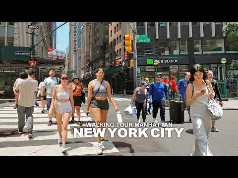 NEW YORK CITY WALKING TOUR MANHATTAN Lexington Ave, Park Avenue, Madison Ave, 7th Ave, Times Square