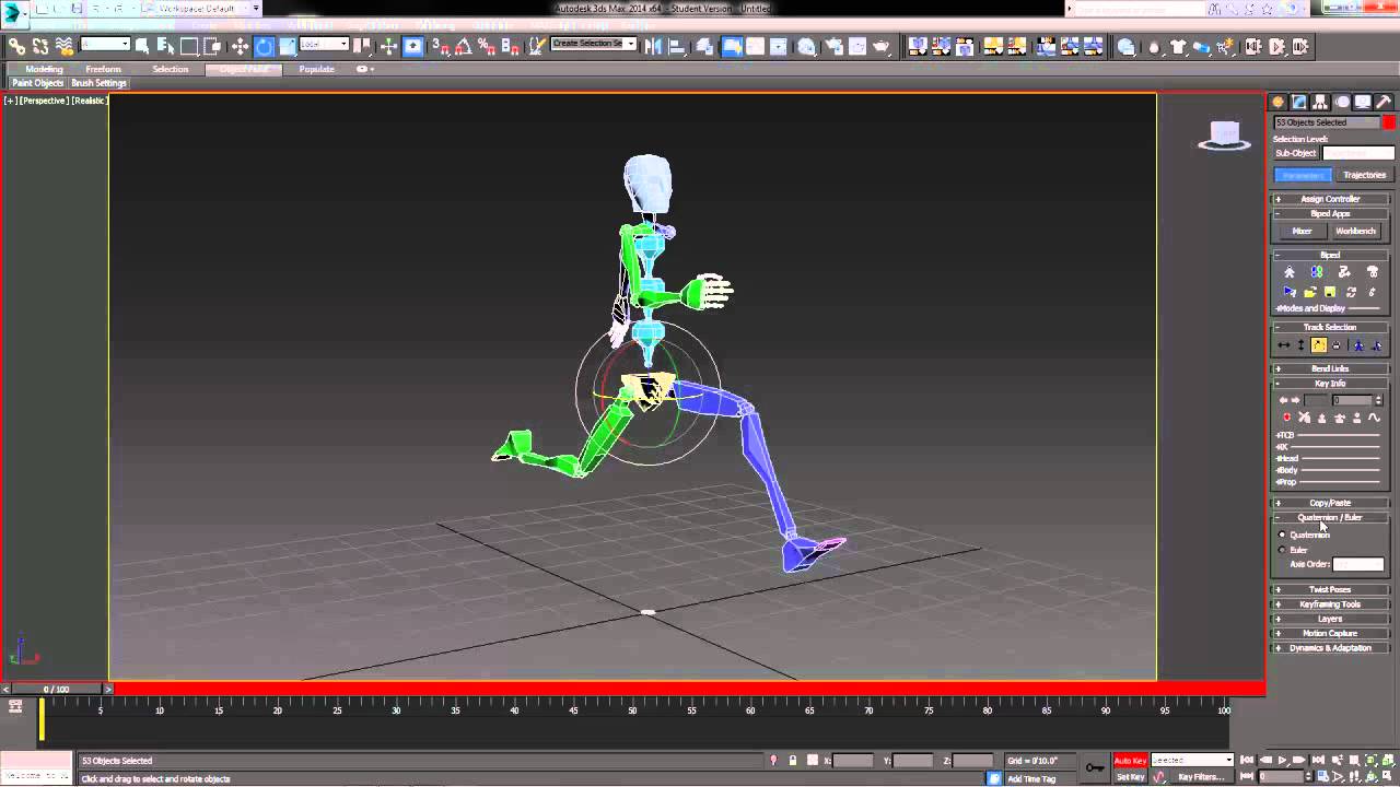 Biped Pose To Pose Animation 3DS Max YouTube