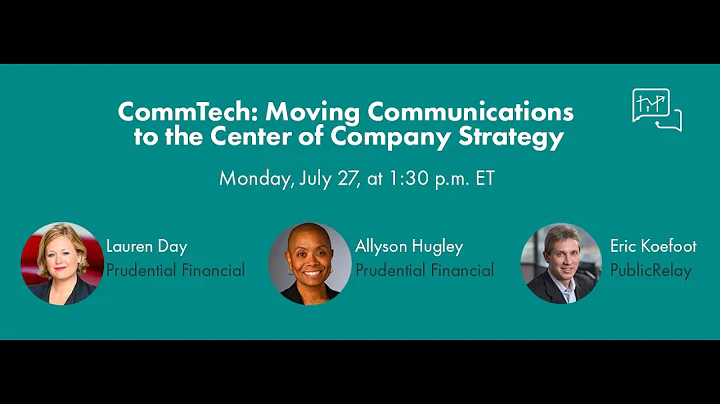 CommTech: Moving Communications to the Center of C...