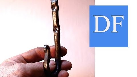 Blacksmithing Project - Forging three types of wall hooks