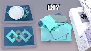 видео: Из остатков ткани сшила оригинальную сервировочную салфетку. Простое лоскутное шитье картинка: Из остатков ткани сшила оригинальную сервировочную салфетку. Простое лоскутное шитье