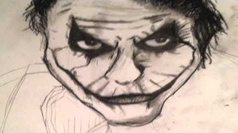 The Joker - Drawing Heath Ledger