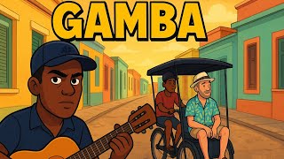 El homo y el bici taxi Pista 16 del Gamba