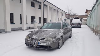 Alfa Romeo 166 FL 2,4JTD Cold Start -10°C