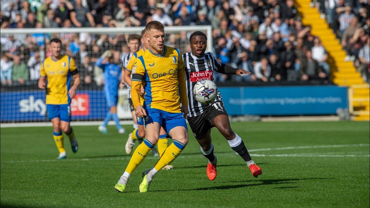 Notts County v Mansfield Town highlights YouTube