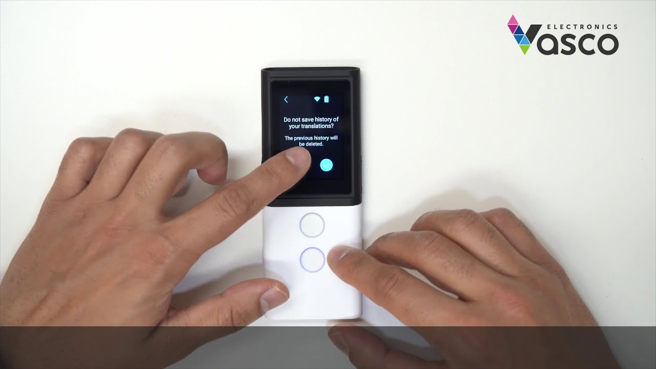 Vasco Translator M3 | How to save and share translations - YouTube