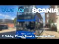 Bluestar Scania N230UD Omnicity: Service 7 - Church Street to Jessamine Road [Compressor]