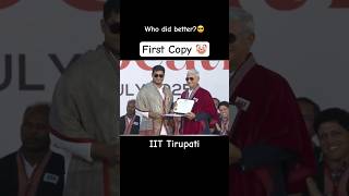 Copy Vs Original Or Both? Iit Tirupati Convocation Iit Ropar