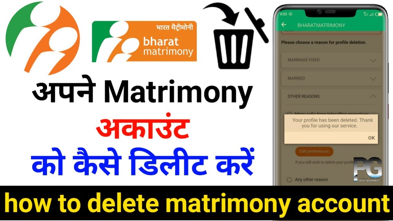 How To Deactivate Bharat Matrimony Profile