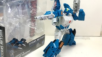 Transformers Titans Return Deluxe Topspin Chefatron Review