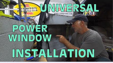 UNIVERSAL POWER WINDOW INSTALLATION INTO A HOTROD ( or most any car/truck )