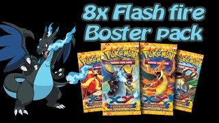 Otevření Pokemon 8x Booster pack Flash fire cz (úžasný štěstí)