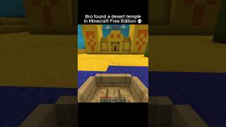 Desert Temple in Minecraft Free Edition #minecraft Information