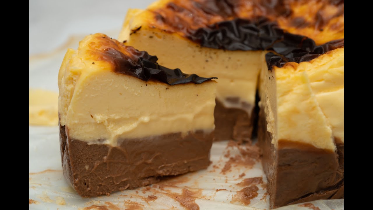 Chocolate 2-Layer Basque Burnt Cheesecake