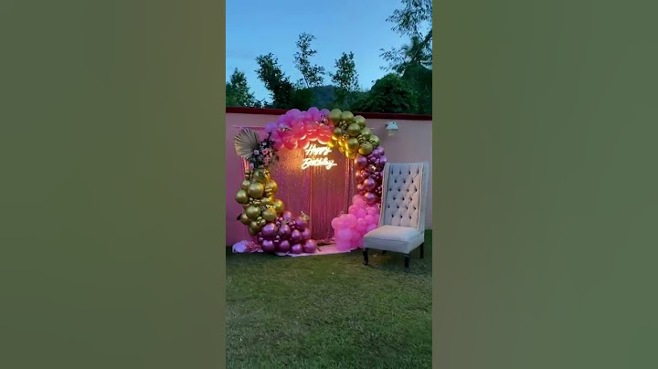 hermosa decoración para cumpleaños en casa jardín..