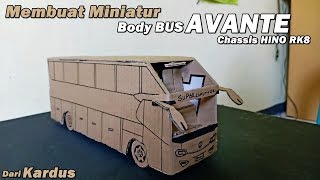 Cara Membuat Miniatur BUS AVANTE Dari Kardus | Ide Kreatif