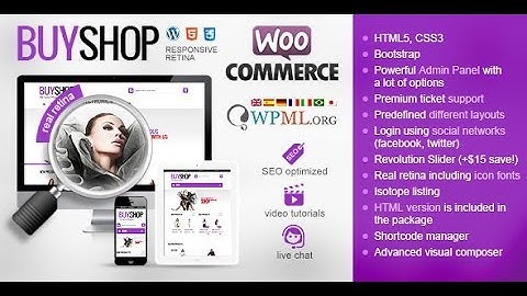 BuyShop Responsive WooCommerce WordPress Theme - Video ServerThemes.Net
