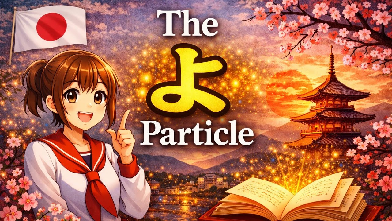 The uses of yo (よ) particle in Japanese language - YouTube
