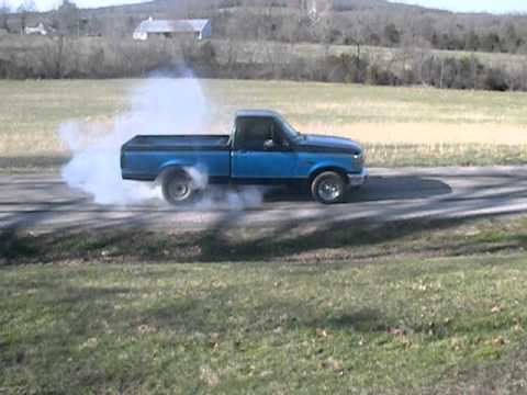 95 f150 burnout 1st to 3rd till tire pops youtube