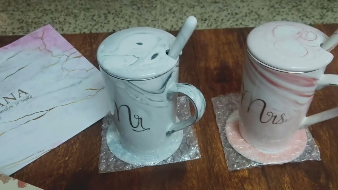 Premium Quality mugs set 🍻 Best gift for couples ♥️♥️👍