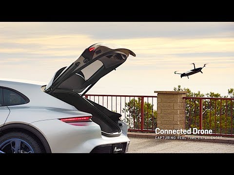 Porsche Mission E Autonomous DRONE DEMO Video Porsche Mission E Cross Turismo Geneva 2018  CARJAM