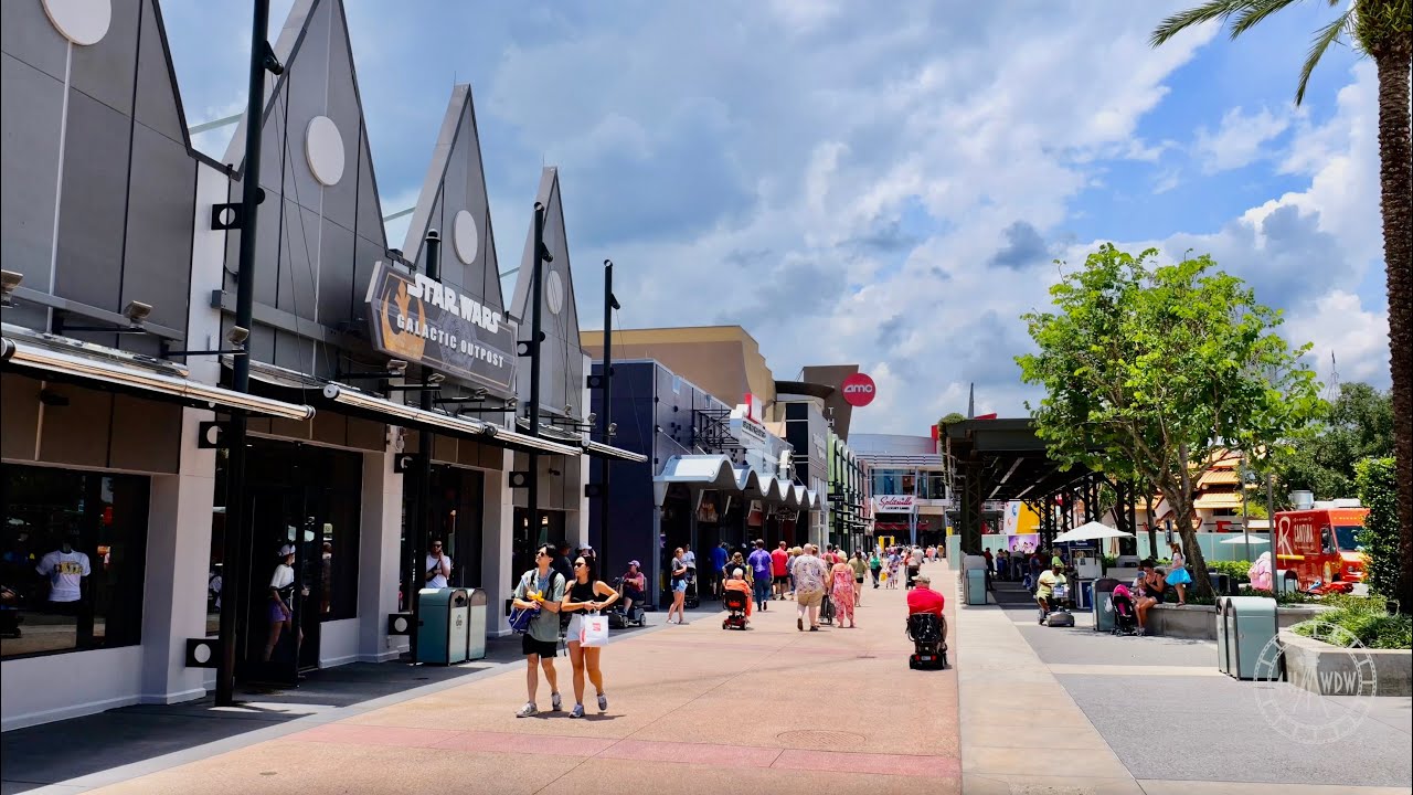 Disney Springs West Side Walkthrough in 4K Walt Disney World Orlando