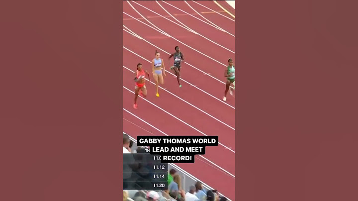 Gabby Thomas: WORLD LEAD and MEET RECORD for national title! 🤩💪