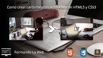 Como crear cards/tarjetas animadas con HTML5 y CSS3