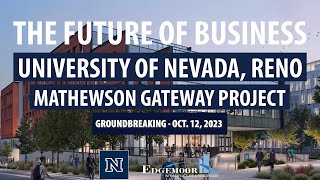 The new College of Business groundbreaking