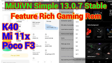 MiUiVN Simple | Vietnam Custom Rom For Mi 11x , Poco F3 , Redmi K40 , Features Rich MiUi Based Rom