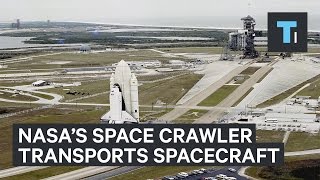 NASA's 6 million pound crawler-transporter carries rockets