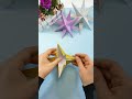 How to make 3d paper star shorts