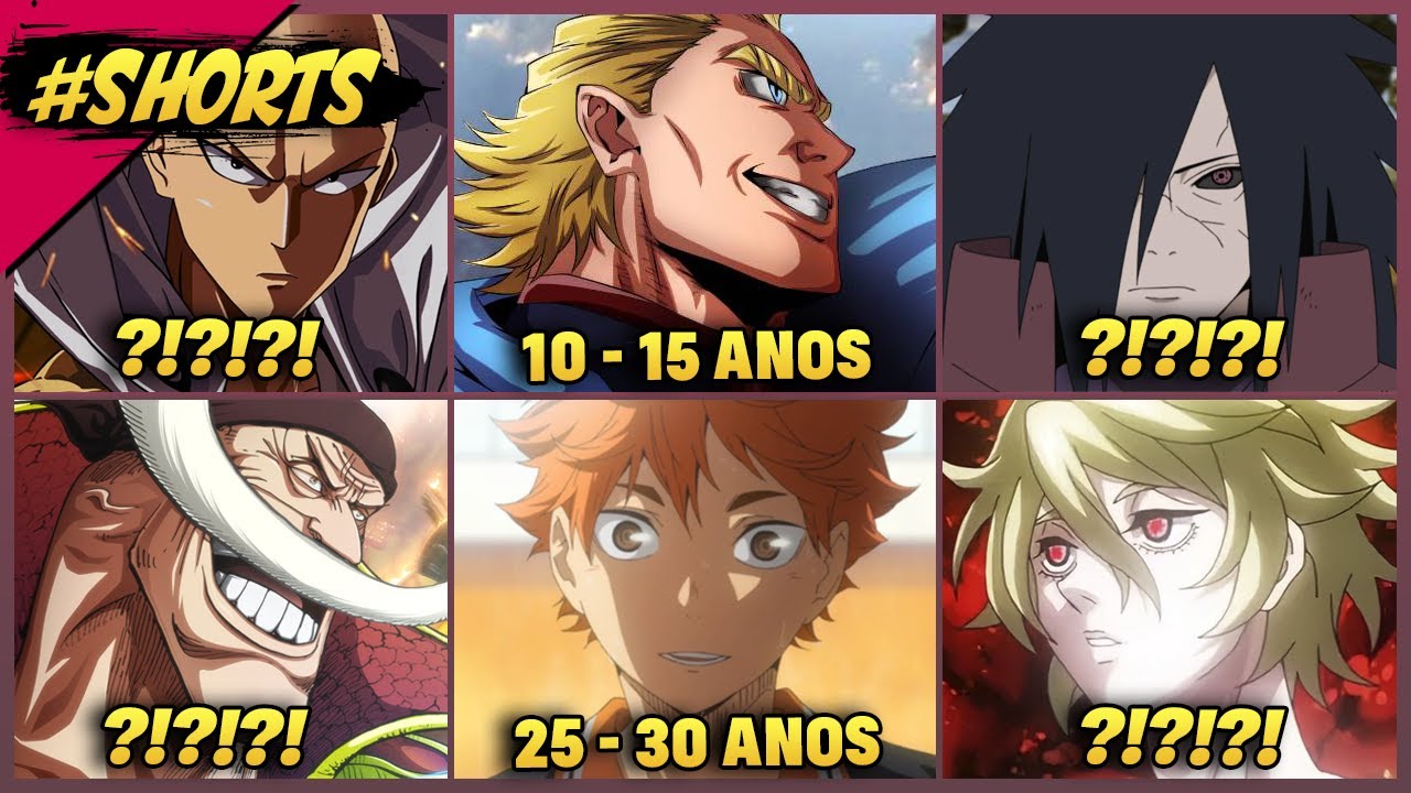 Qual personagem entre esses animes você seria