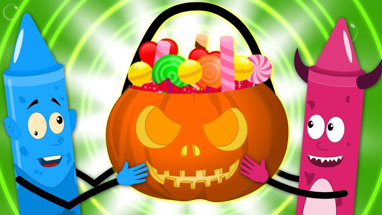 Knock Knock Trick Or Treat Scary Nursery Rhymes | Halloween Songs For Kids And Children