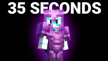 Minecraft Full Netherite Armor Speedrun in 35 SECONDS