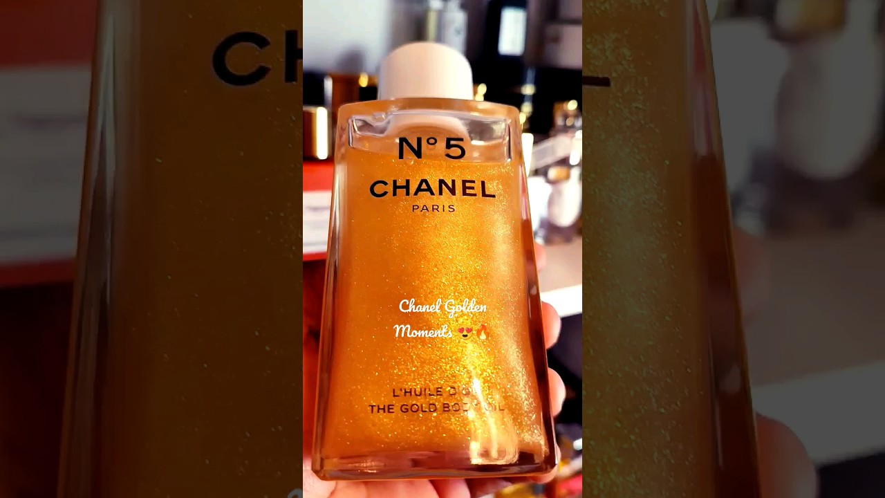 L'HUILE D'OR CHANEL NO5 GOLD BODY OIL #chanelno5 #limitededition #perfume  #chanelperfume #designer 