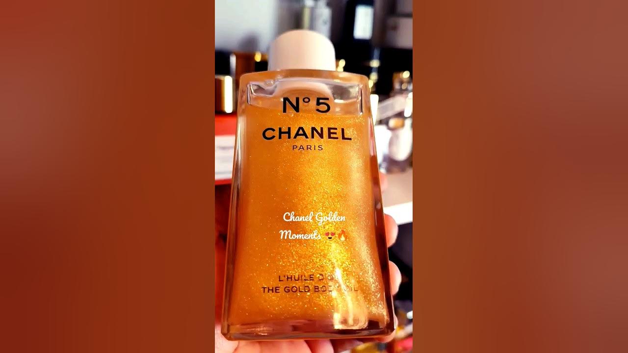 chanel no5 gold body oil